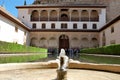 Water pool at the Alhambra Palace in Andalucia, Spain. Royalty Free Stock Photo