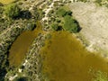 Water Pool On Diggings After Sapphire Mining Royalty Free Stock Photo