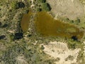 Water Pool On Diggings After Sapphire Mining Royalty Free Stock Photo