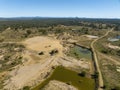 Water Pool On Diggings After Sapphire Mining