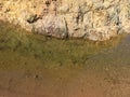 a water pool. Water erosion of rock on the Akzhar River Akmola region Kazakhstan Royalty Free Stock Photo