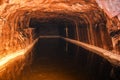 Water pool inside Khewra salt mine