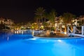 Water pool at night Royalty Free Stock Photo