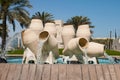 Water pot fountain Royalty Free Stock Photo