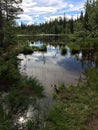 A water pound in the Swedish mountains