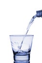 Water poured into glass Royalty Free Stock Photo