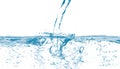 Water pouring with bubbles Royalty Free Stock Photo