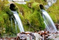 Water pouring out of pipes Royalty Free Stock Photo