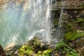 Water pours on the rocks Royalty Free Stock Photo