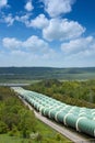 Water power plant pipes Royalty Free Stock Photo