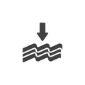 Water precipitation vector icon