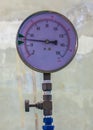 Water pressure gauge meter Royalty Free Stock Photo