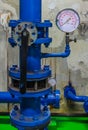Water pressure gauge meter Royalty Free Stock Photo