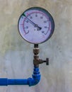 Water pressure gauge meter Royalty Free Stock Photo