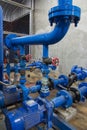 Water pressure meter installed Royalty Free Stock Photo