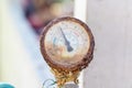Water pressure old rust gauges. Industrial or business safety concept. Royalty Free Stock Photo