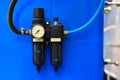 Water pressure sensor in the water supply system. Royalty Free Stock Photo