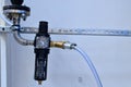 Water pressure sensor in the water supply system. Royalty Free Stock Photo