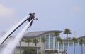 Water-propelled jetpack Royalty Free Stock Photo