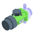 Water pump icon, isometric style Royalty Free Stock Photo