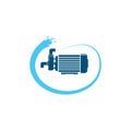 water pump machine icon vector illustration design template