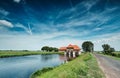 Water pumping station at Vollenhove, The Netherlands Royalty Free Stock Photo