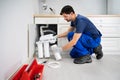 Water Purification Filter Install Royalty Free Stock Photo