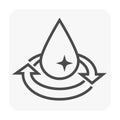 Water drop vector icon design.