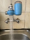 Water purifier on a tap