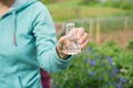 Water Purity Test, liquid in laboratory glassware Royalty Free Stock Photo