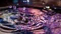 Water Purple Drop Royalty Free Stock Photo