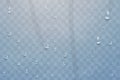 Water rain drops or steam shower isolated on transparent background. Drops of water, falls dew. Realistic pure water