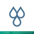 Water, Raindrop Icon Vector Logo Template Illustration Design. Vector EPS 10