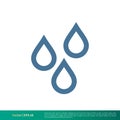 Water, Raindrop Icon Vector Logo Template Illustration Design. Vector EPS 10