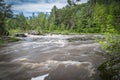 Water Rapids in Kap-Kig-Iwan Provincial Park Royalty Free Stock Photo