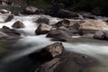 Water rapids of small waterfall