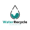 Water Recycle logo for business and company