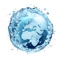 Water recycle on the world - Europe Royalty Free Stock Photo