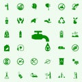 water recycling green icon. greenpeace icons universal set for web and mobile