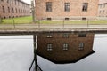 Water reflection at Auscwitz concentration camp Royalty Free Stock Photo