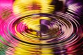 Water reflection of colorful flowers Royalty Free Stock Photo
