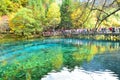 Jiuzhaigou National Park located in the north of Sichuan Province in the southwestern region of China. Royalty Free Stock Photo