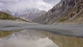 Water reflection of Karakoram mountain ranges