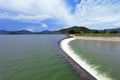 Water release at dam wall Royalty Free Stock Photo