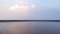 Water Reservoir and Blue Sky with Colud