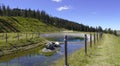 Water reservoir in the mountains