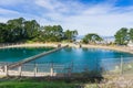 Water reservoir, Twin Peaks, San Francisco, California Royalty Free Stock Photo