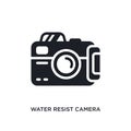 water resist camera isolated icon. simple element illustration from nautical concept icons. water resist camera editable logo sign