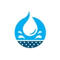 Water resistant or waterproof vector icon illustration concept design template Royalty Free Stock Photo