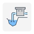 Water resourse icon Royalty Free Stock Photo